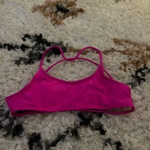 pink bikini top